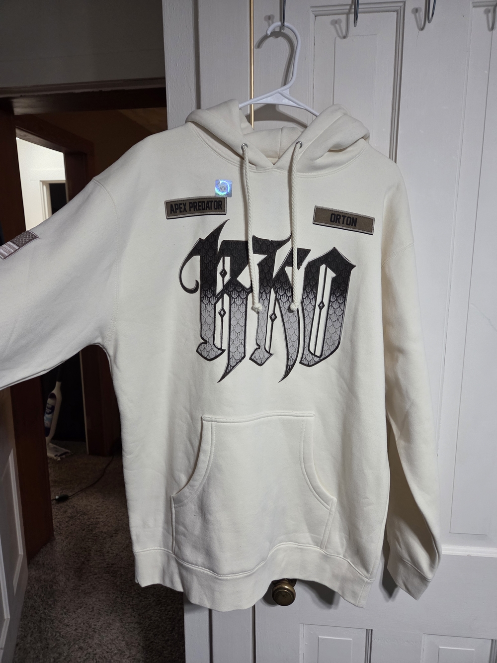 WWE Salute To Service  Randy Orton Hoodie Sweatshirt with Black RKO Print